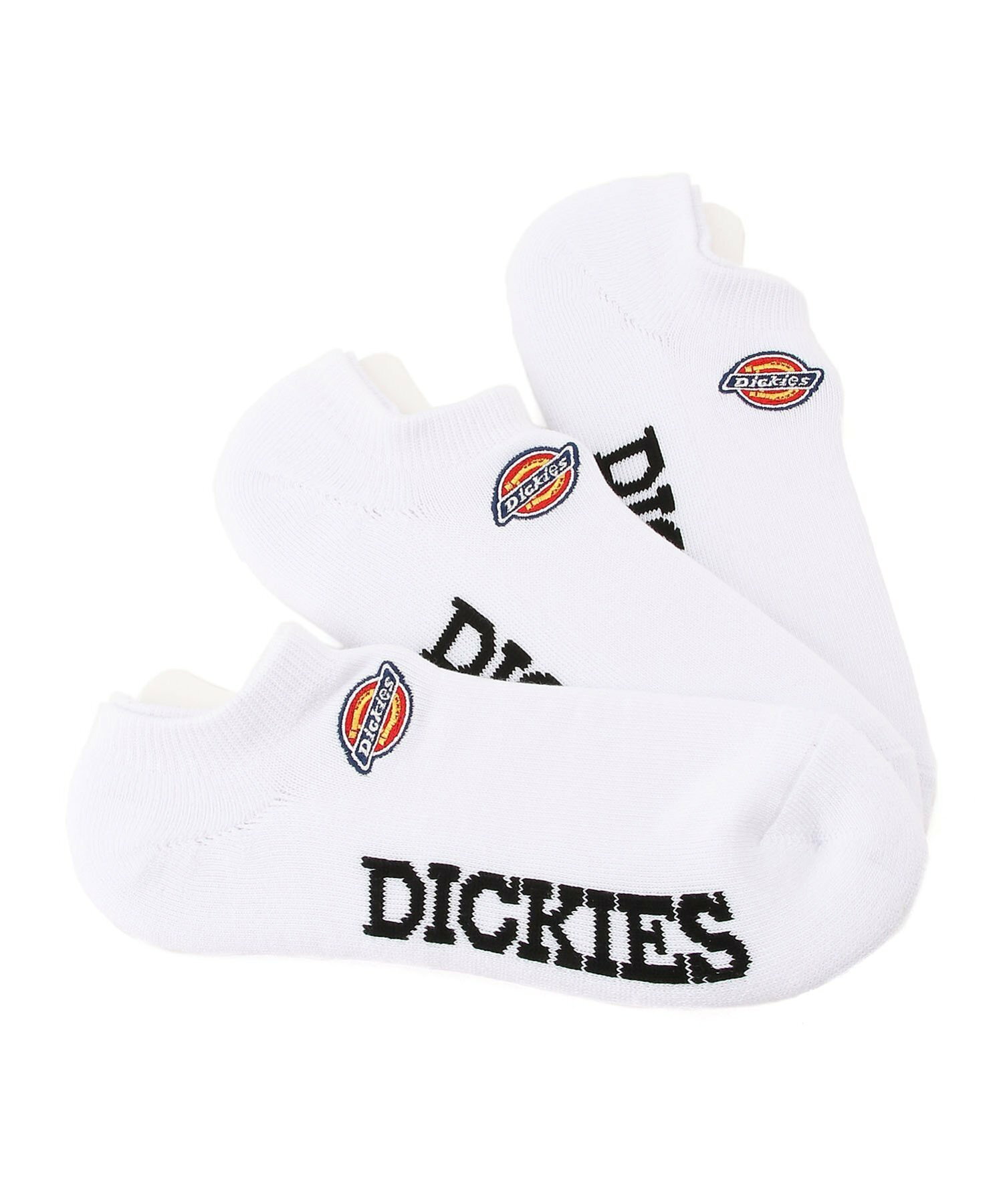 (M)Dickies/Dickies ロゴ刺繍底パイル スニーカーソックス 3Pパック